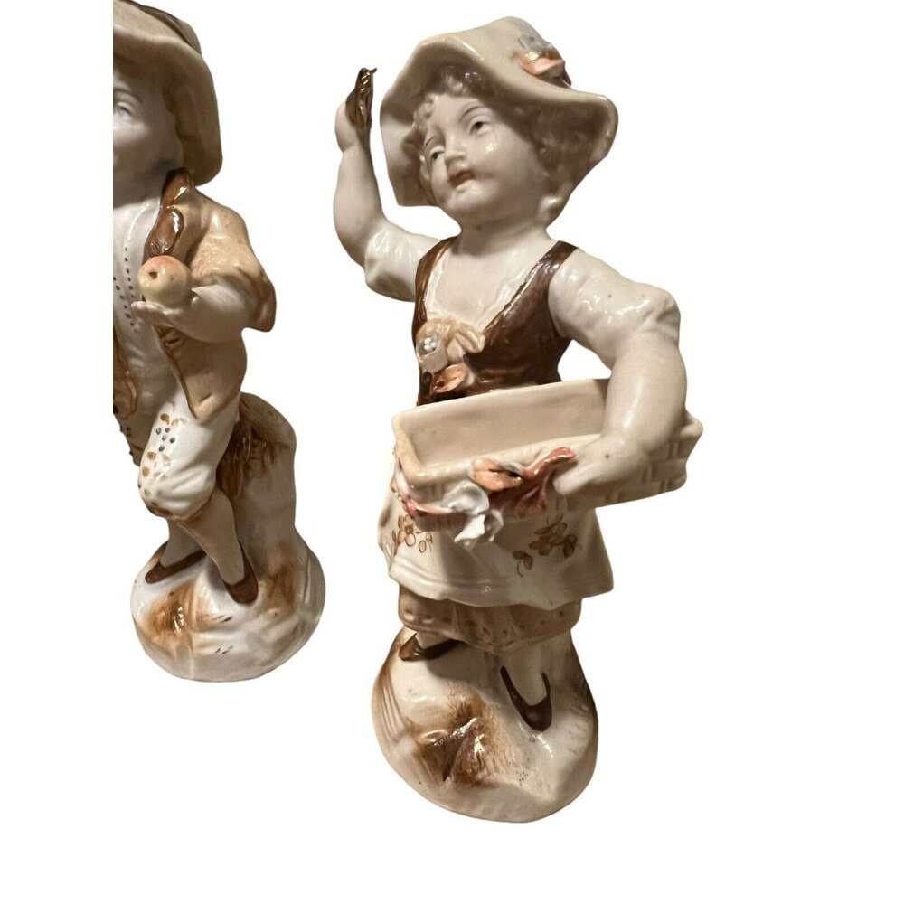 ANTIQUE SET CZECH SPRINGER & CO PORCELAIN FIGURES Vintage Antique Collectible
